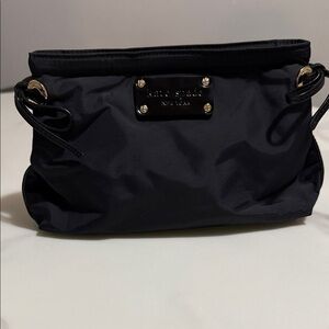 Kate Spade Black Wristlet with Gold Accents